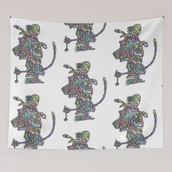Item preview, Mrs. Dog abstract portrait designed and sold by liquid-print.