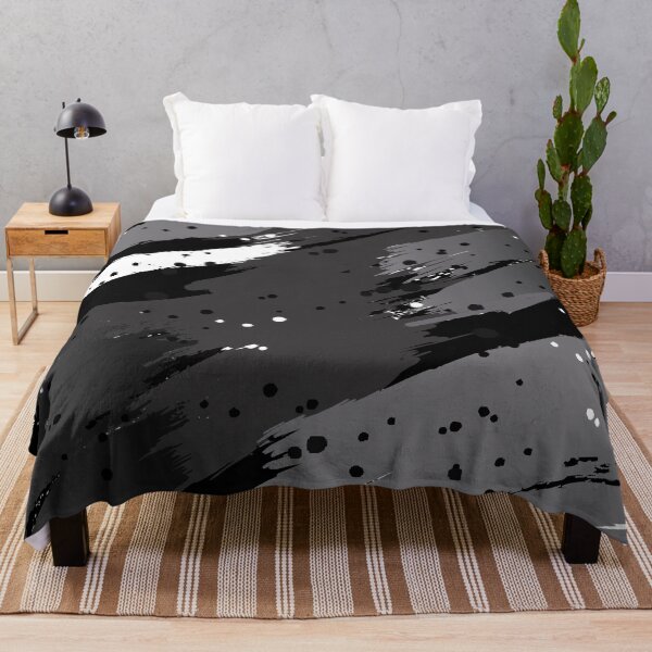 Item preview, Monochrome Brush Strokes with Splatters designed and sold by Andrew Hitchen.