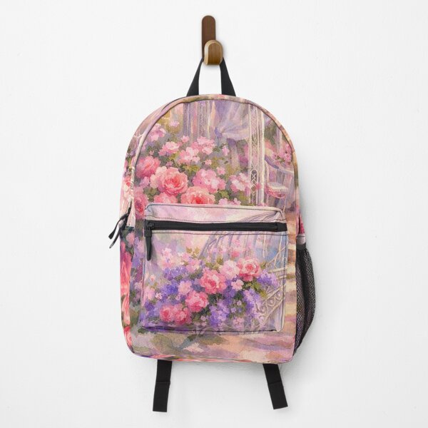 Item preview, Fairytale Rose Garden Gazebo – Dreamy Watercolor Floral Art designed and sold by MKVisions.