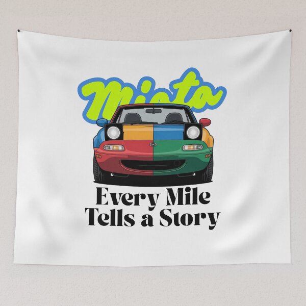 Item preview, Colorful Retro Sports Car Illustration / Miata Lovers designed and sold by Fuel-Shirts.