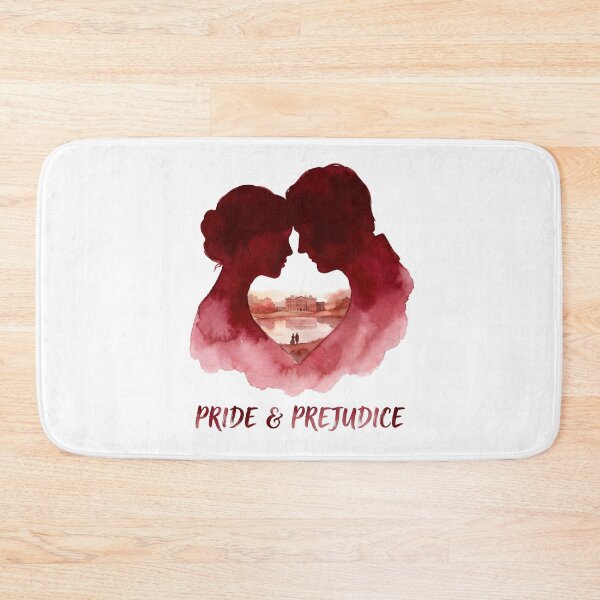 Item preview, Pride And Prejudice Heart Silhouette Red Graphic designed and sold by Fenay Designs.