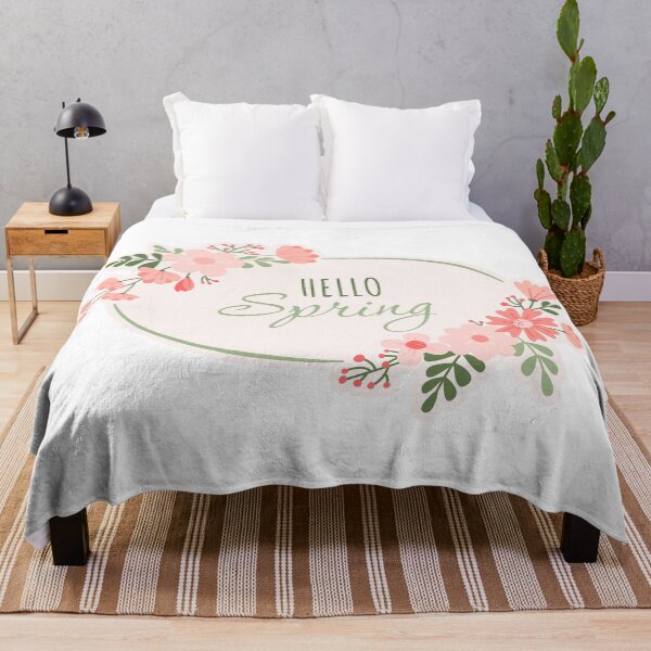 Item preview, Hello Spring lettering and decorative flowers designed and sold by CHERRY--SHOP.