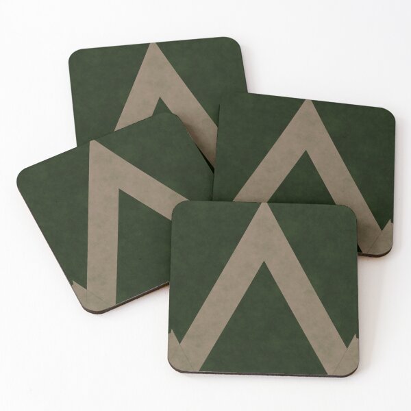 Item preview, Minimalist Forest Green Geometric Peak Abstract designed and sold by pluielegere.