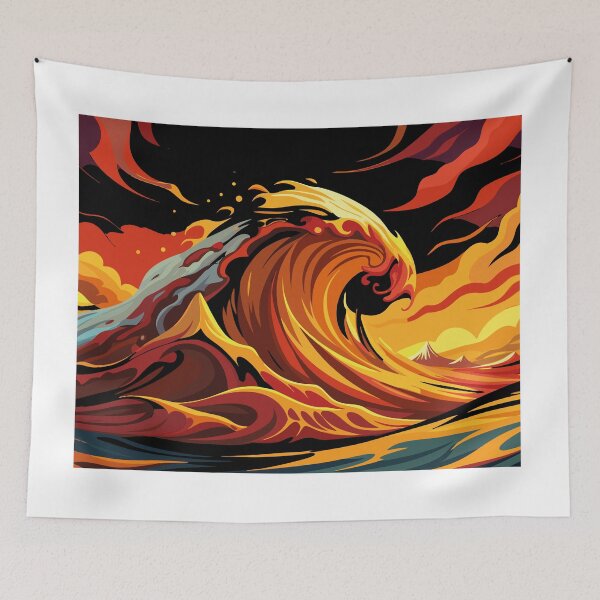 Item preview, Colorful Waves designed and sold by SuperAIstar.