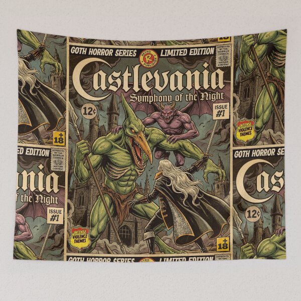 Item preview, Castlevania Vintage Comic Cover Art designed and sold by Back2Collage.