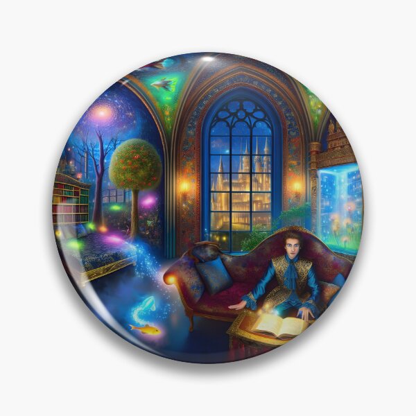 Item preview, The Alchemy of Fantasy: Midnight Hour in the Magic Library designed and sold by KunstGeist.