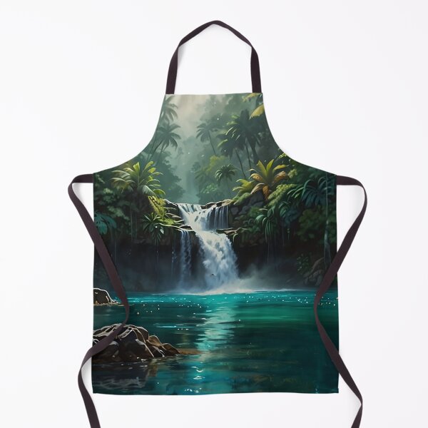 Item preview, Jungle Waterfall – Tropical Nature Landscape  designed and sold by Glitchart66.