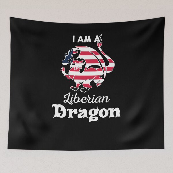 Item preview, Dragon Liberian Flag Liberia  designed and sold by countryflags.