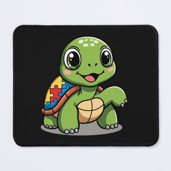 Item preview, Autism Awareness Turtle Puzzle Piece Support designed and sold by GrumpySableye.