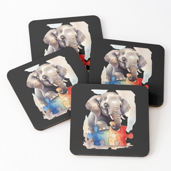 Item preview, Elephant Autism Awareness Puzzle Neurodiversity Acceptance designed and sold by GrumpySableye.