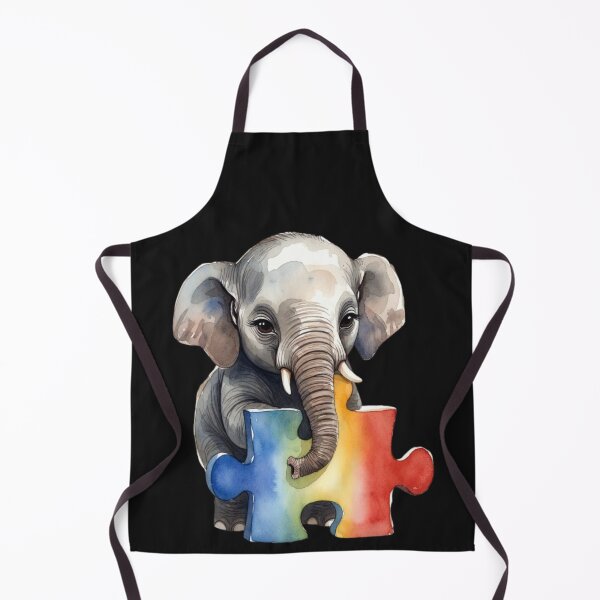 Item preview, Autism Awareness Baby Elephant Rainbow Puzzle Piece Neurodiversity Support designed and sold by GrumpySableye.