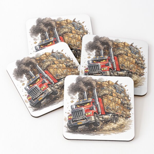 Item preview, Angry Overloaded Truck Struggling Forward designed and sold by SpicyWind.