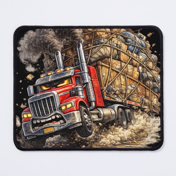 Item preview, Angry Overloaded Truck Struggling Forward designed and sold by SpicyWind.