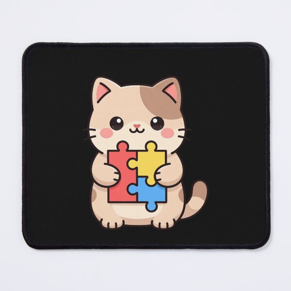 Item preview, Autism Awareness Cat Puzzle Piece Neurodiversity designed and sold by GrumpySableye.