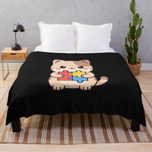 Item preview, Autism Awareness Cat Puzzle Piece Neurodiversity designed and sold by GrumpySableye.