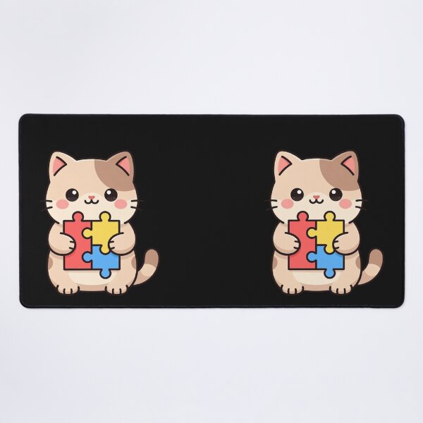 Item preview, Autism Awareness Cat Puzzle Piece Neurodiversity designed and sold by GrumpySableye.