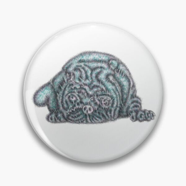 Item preview, Abstract portrait of a pug dog designed and sold by liquid-print.
