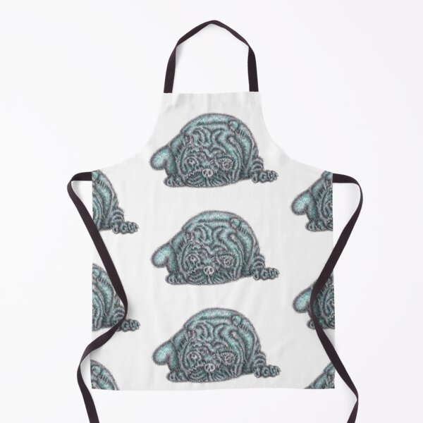 Item preview, Abstract portrait of a pug dog designed and sold by liquid-print.