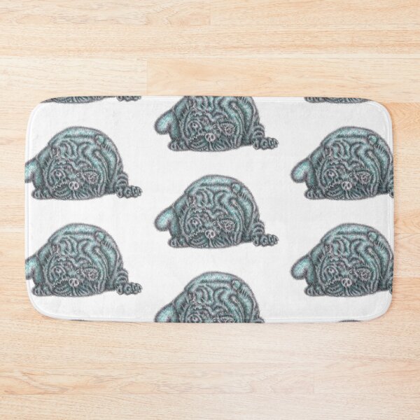 Item preview, Abstract portrait of a pug dog designed and sold by liquid-print.