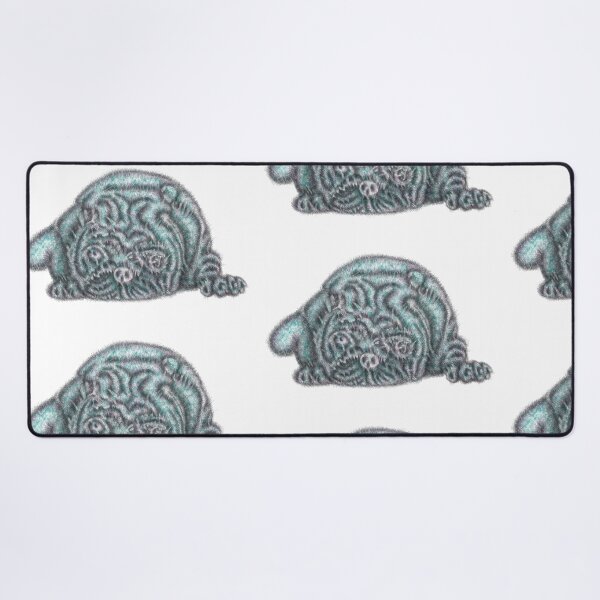 Item preview, Abstract portrait of a pug dog designed and sold by liquid-print.
