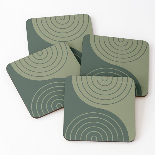 Item preview, Geometric Lines Rainbow Abstract 5s in Sage Pine Green designed and sold by nineFlorals.
