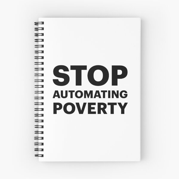 Item preview, STOP AUTOMATING POVERTY | Anti-AI Saying (Black Text) designed and sold by STUDIO-72.