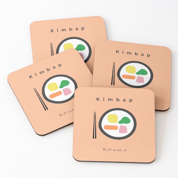 Item preview, Minimalist Kimbap Wall Art – Kitchen Garden Series No.07 (orange) designed and sold by Bloom & Heart.