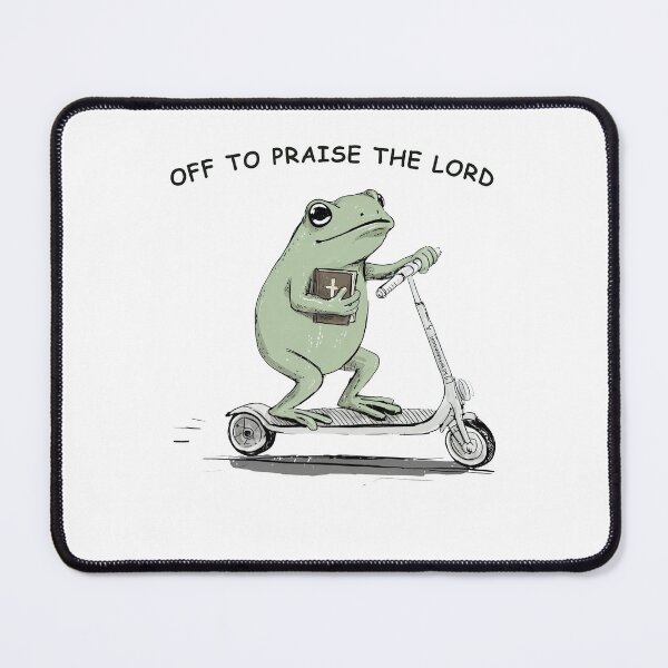 Item preview, Off To Praise The Lord Frog designed and sold by CapSoulCo.