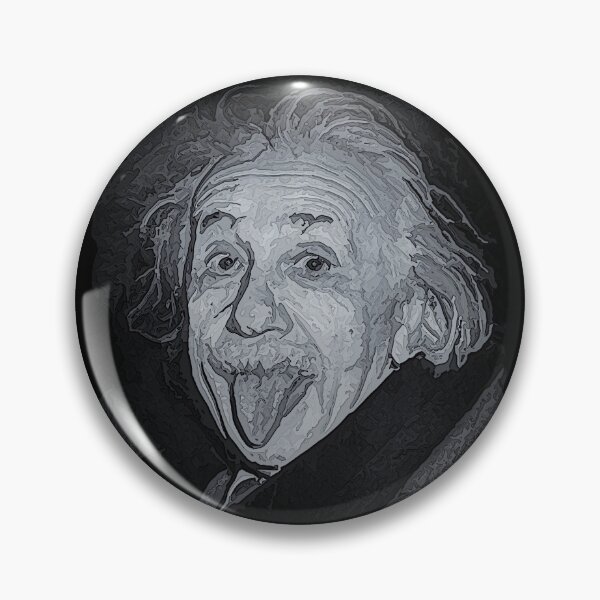 Item preview,  Albert Einstein poking out his tongue spooky version designed and sold by stevepaint.