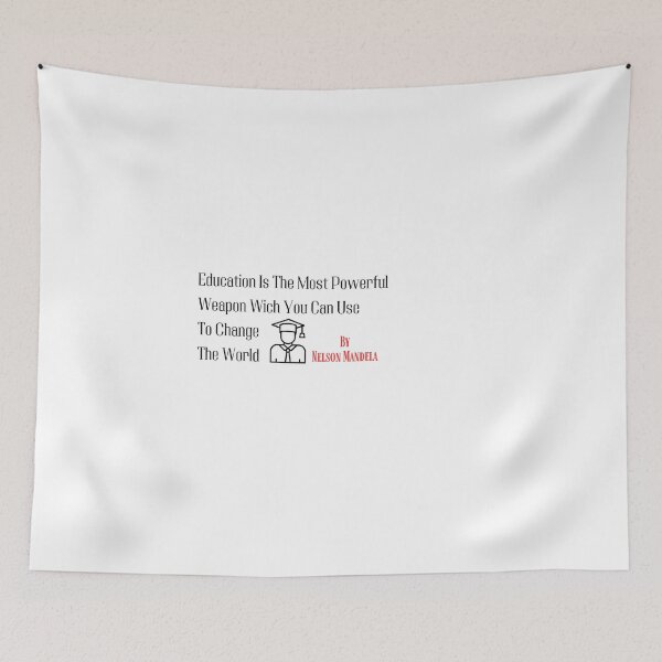 Item preview, Education is the most powerful weapon, Nelson Mandela, Black History designed and sold by urchoice002.