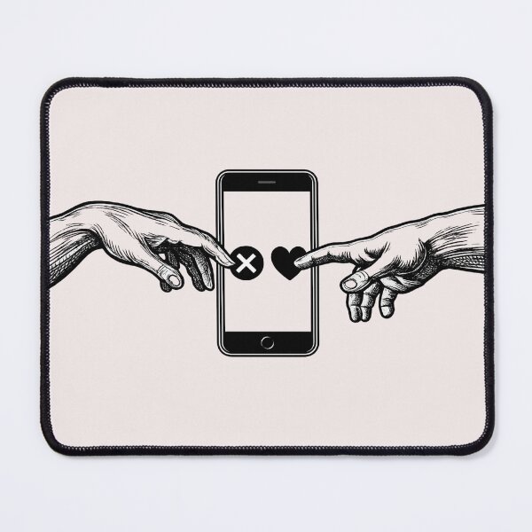 Item preview, Digital Creation Of Adam - Funny Classical Art Meme Dating App Satire Renaissance designed and sold by VibeMax.