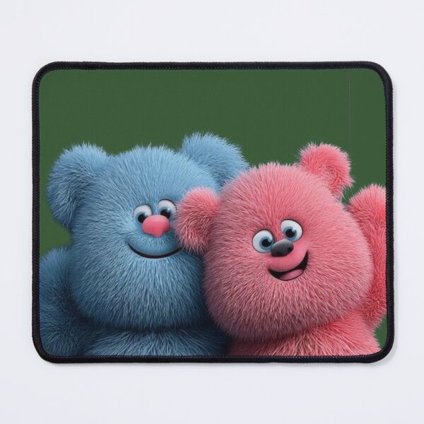 Item preview, Sweet Pink and Blue Teddy Bears Love Illustration designed and sold by GunnuDesigns.