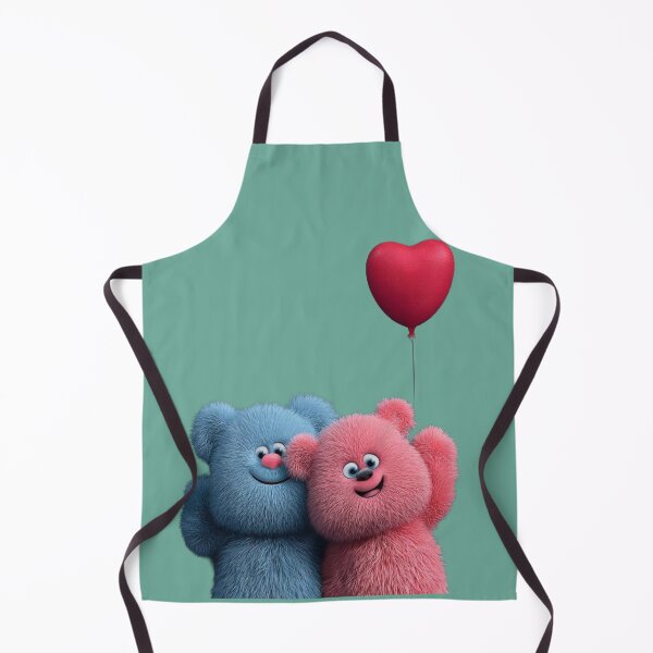 Item preview, Sweet Pink and Blue Teddy Bears Love Illustration designed and sold by GunnuDesigns.