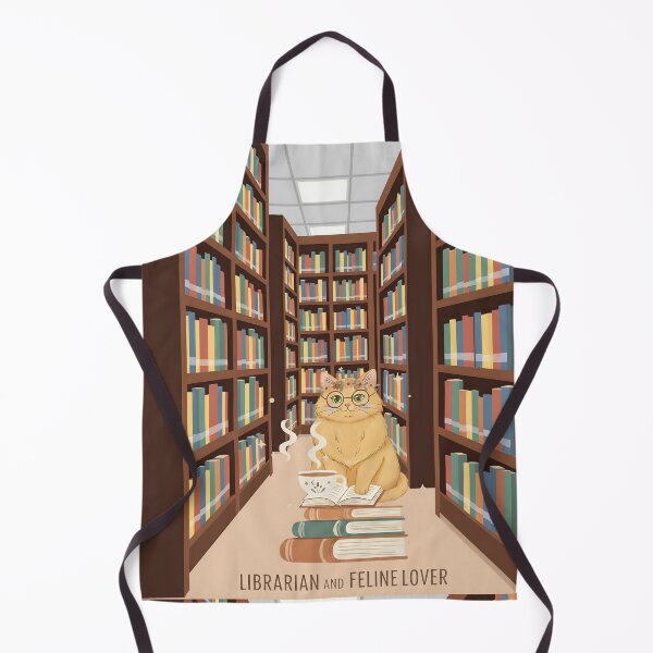 Item preview, The Scholarly Librarian: Ginger Cat in the Library designed and sold by VibranPalette.