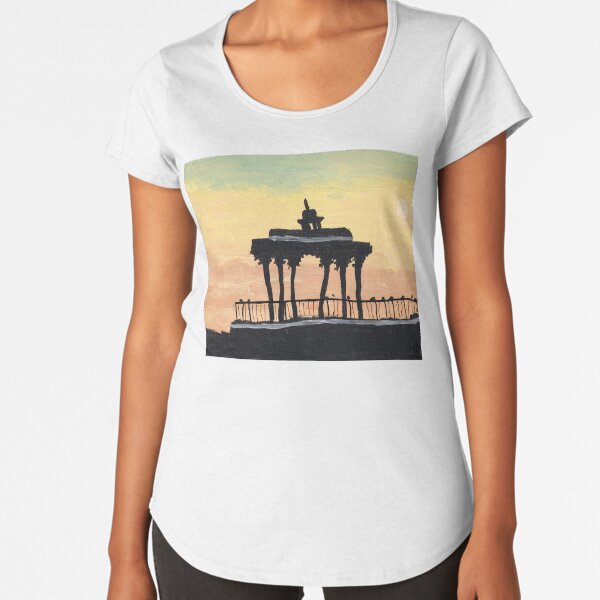 Brighton's Bandstand at Sunset Premium Scoop T-Shirt