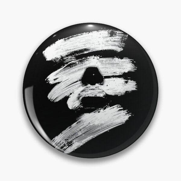 Item preview, Minimal Abstract Face – Black and White Street Art Expression designed and sold by PLUSHIWORLDtm.