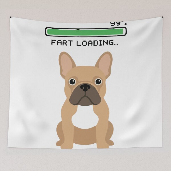 Item preview, Fart Loading Please Wait Funny French Bulldog Meme designed and sold by Petzzz.