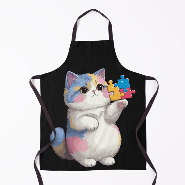 Item preview, Autism Awareness Cat Puzzle Pieces Neurodiversity Support designed and sold by GrumpySableye.