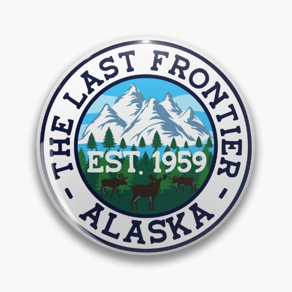 Item preview, Alaska The Last Frontier Mountains Moose Souvenir Sticker designed and sold by KGN  CREATIVITY.