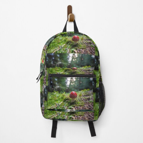 Item preview, Fly agaric mushroom among grass designed and sold by Imagerisium.