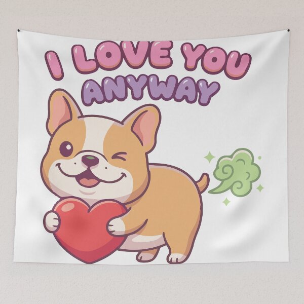 Item preview, I Love You Even Though You Stink Frenchie designed and sold by Petzzz.