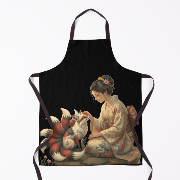 Item preview, Japanese Geisha and Seven Tiled Kitsune designed and sold by SakuraVibes.