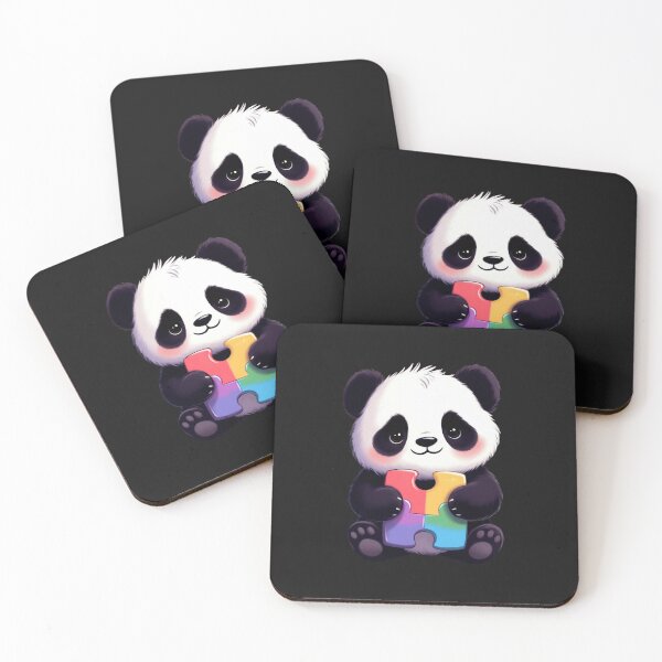 Item preview, Autism Awareness Panda Puzzle Piece Acceptance designed and sold by GrumpySableye.