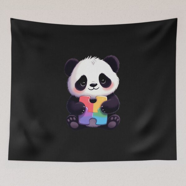 Item preview, Autism Awareness Panda Puzzle Piece Acceptance designed and sold by GrumpySableye.