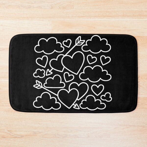 Item preview, Hearts and clouds with Cupid's arrows (negative ver) designed and sold by Moonshroomarts.