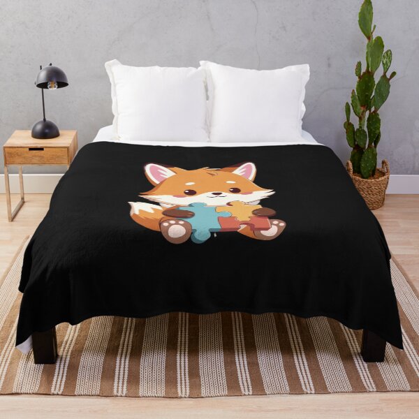 Item preview, Cute Fox Puzzle Autism Awareness Animal Lover designed and sold by GrumpySableye.