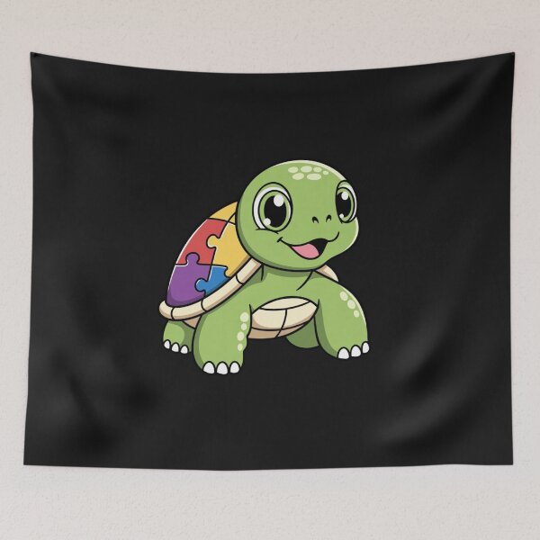 Item preview, Cute Turtle Puzzle Piece Autism Awareness Support designed and sold by GrumpySableye.