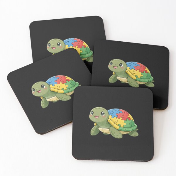 Item preview, Autism Awareness Puzzle Piece Turtle Neurodiversity Acceptance designed and sold by GrumpySableye.