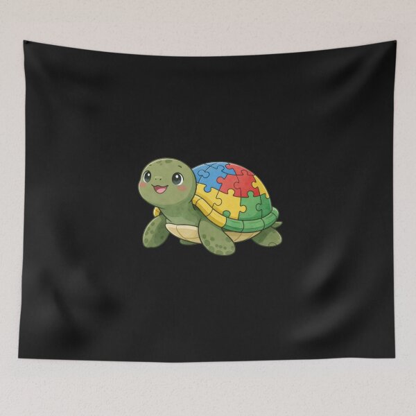 Item preview, Autism Awareness Puzzle Piece Turtle Neurodiversity Acceptance designed and sold by GrumpySableye.