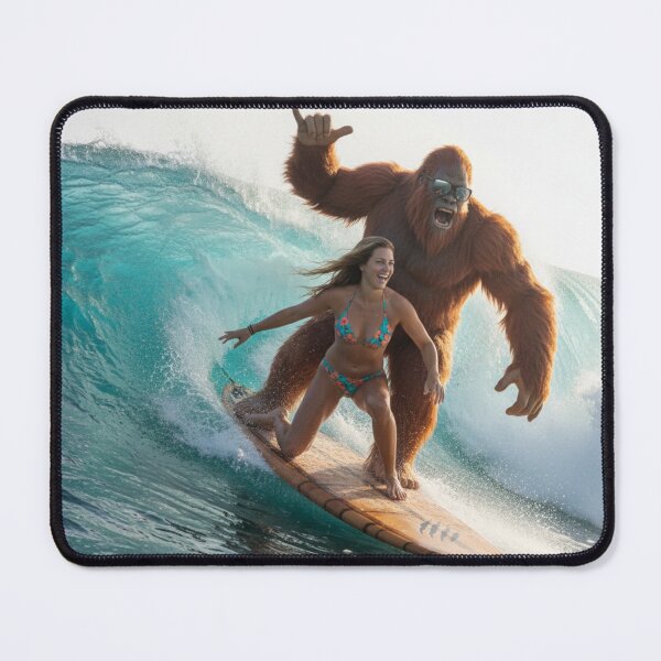 Item preview, Bigfoot Surfing with a Beach Buddy – Epic Wave Ride designed and sold by LintonGriffin.